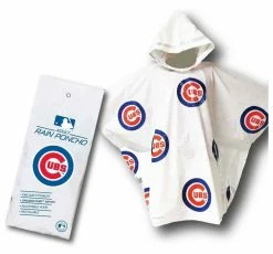 Storm Duds Chicago Cubs Lightweight Stadium Adult Adjustable Hood Rain Poncho