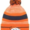 New Era 2019 NFL Denver Broncos Cuff Pom Knit Hat Beanie Stocking Winter Skull