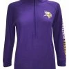 New Era Women's NFL Minnesota Vikings 1/4 Zip Athletic Jacket Sweatshirt 78051L