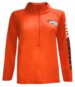 New Era Women's NFL Denver Broncos 1/4 Zip Athletic Jacket Sweatshirt 78051L
