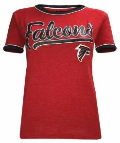New Era Women's NFL Atlanta Falcons Crew Neck T-Shirt Short Sleeve Tee 70014L