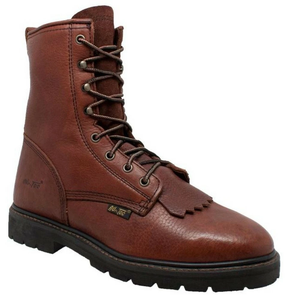 AdTec Men's Lacer Soft Toe Leather Lace Up Western Boots 9" Shaft Chestnut 1180 3 AdTec Men's Lacer Soft Toe Leather Lace Up Western Boots 9" Shaft Chestnut 1180