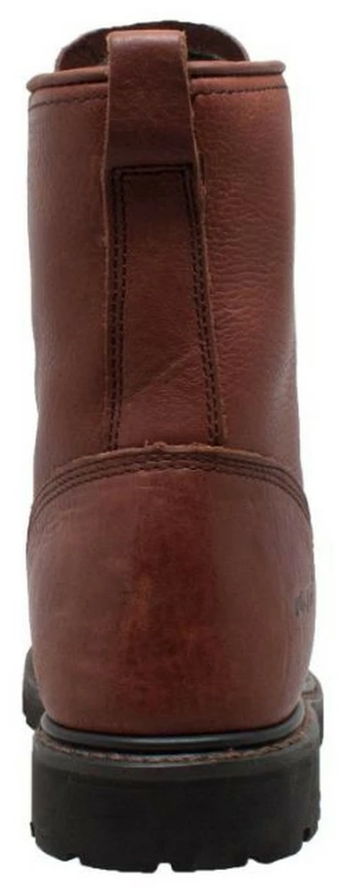 AdTec Men's Lacer Soft Toe Leather Lace Up Western Boots 9" Shaft Chestnut 1180 4 AdTec Men's Lacer Soft Toe Leather Lace Up Western Boots 9" Shaft Chestnut 1180 - Image 2