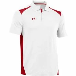 Under Armour Men's Team Colorblock Polo Golf Shirt, 1243082 -Baseball Cap Sales Shop 1243082 101 1 64738.1678884330.1280.1280