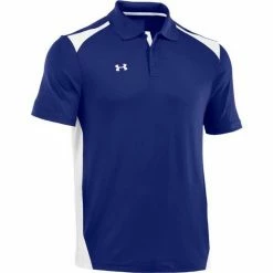 Under Armour Men's Team Colorblock Polo Golf Shirt, 1243082 -Baseball Cap Sales Shop 1243082 400 1 78440.1678884330.1280.1280