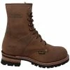 AdTec Men's 9" Work Logger Brown Crazy Horse Boots Leather Rugged Brown 1427