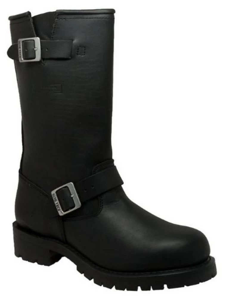 RideTecs Men's Engineer Boots Leather Motorcycle Biker Work Safety Black 1440 3 RideTecs Men's Engineer Boots Leather Motorcycle Biker Work Safety Black 1440