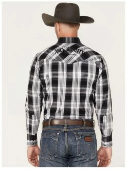 Jack Daniel's Tennessee Whiskey Plaid Print Long Sleeve Snap Button Shirt -Baseball Cap Sales Shop 15203953jd 89 2 00349.1677823228.1280.1280