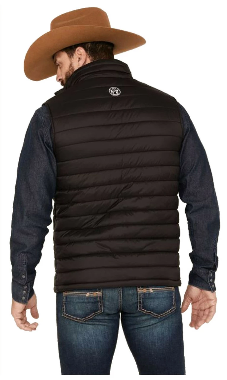 Jack Daniel's Old No.7 Brand Tennessee Whiskey Logo Puffer Vest - Black 4 Jack Daniel's Old No.7 Brand Tennessee Whiskey Logo Puffer Vest - Black - Image 2