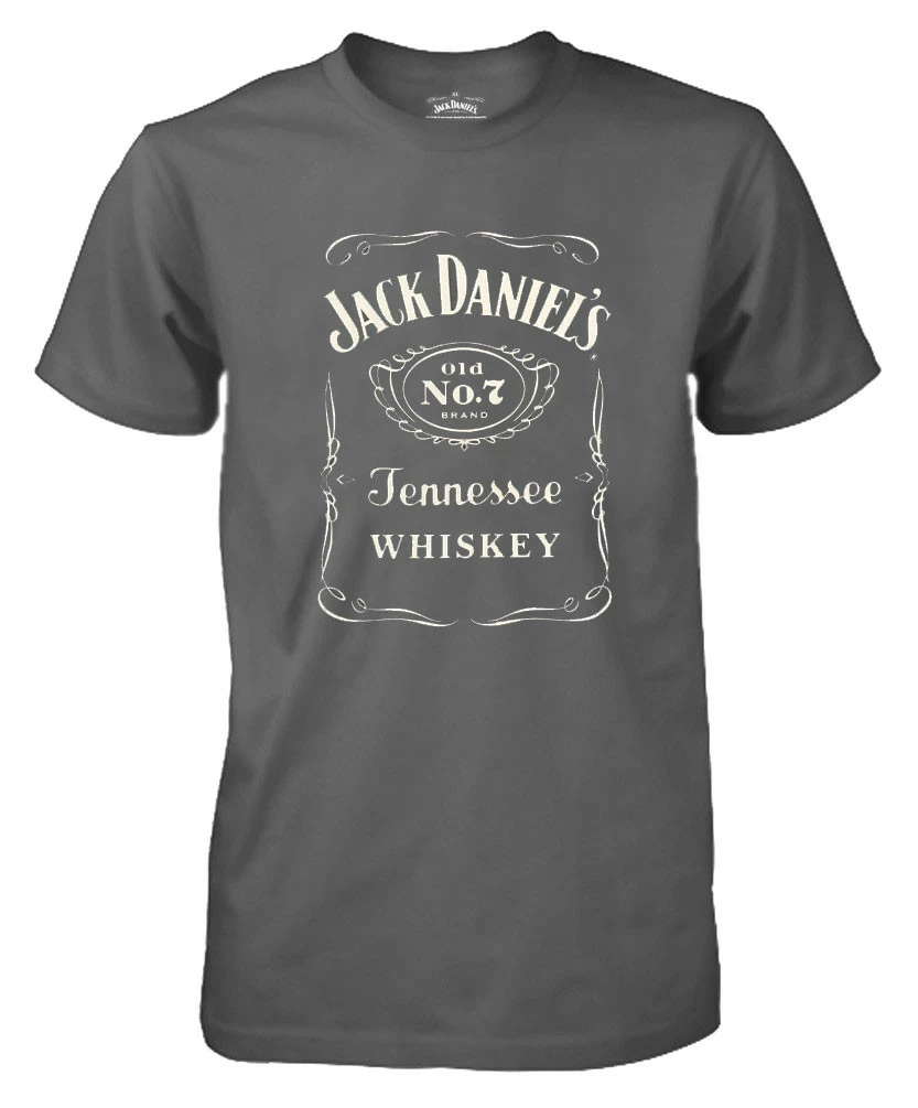 Jack Daniels Men's Classic No. 7 Short Sleeve Tee Charcoal Gray 15261400JD-79 3 Jack Daniels Men's Classic No. 7 Short Sleeve Tee Charcoal Gray 15261400JD-79