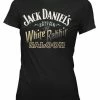 Jack Daniels Womens SE White Rabbit Saloon Short Sleeve T-Shirt 15361423JD-89
