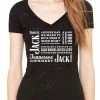 Jack Daniels Women's V Neck JD SS Black Label Burnout T-Shirt - 15361465JD-89 -Baseball Cap Sales Shop 15361465jd 89 10 69799.1677736973.1280.1280