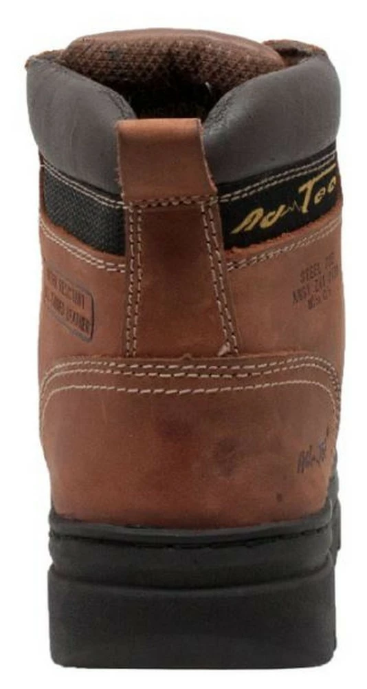 AdTec Men's 6" Crazy Horse Leather Hiker Boots Steel Toe Work Rugged Brown 1977 4 AdTec Men's 6" Crazy Horse Leather Hiker Boots Steel Toe Work Rugged Brown 1977 - Image 2