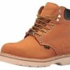 AdTec Men's 6" Steel Toe Work Boot Rugged Contractor Slip Resistant Tan 1982