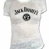 Jack Daniels Women's Classic JD No. 7 Burnout White T-Shirt 33361428JD-01 -Baseball Cap Sales Shop 33361428jd 01 1 23297.1677700106.1280.1280