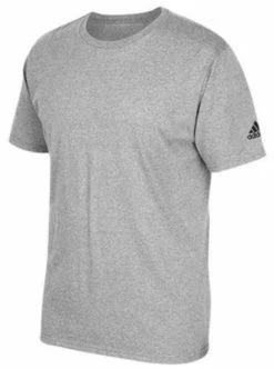 Adidas Men's Adult Short Sleeve Logo T-Shirt Tee 100% Cotton Color Choice 3720A -Baseball Cap Sales Shop 3720 gray 1 01164.1675287755.1280.1280
