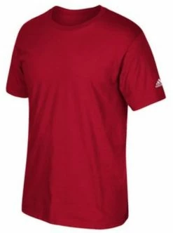Adidas Men's Adult Short Sleeve Logo T-Shirt Tee 100% Cotton Color Choice 3720A -Baseball Cap Sales Shop 3720 red 1 91512.1675287756.1280.1280