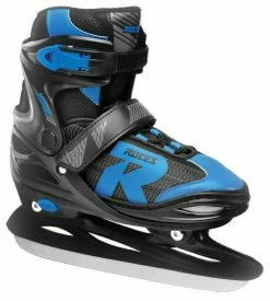 Roces Boys Jokey 2.0 Figure Ice Skate Superior Italian Adjustable Black/Blue
