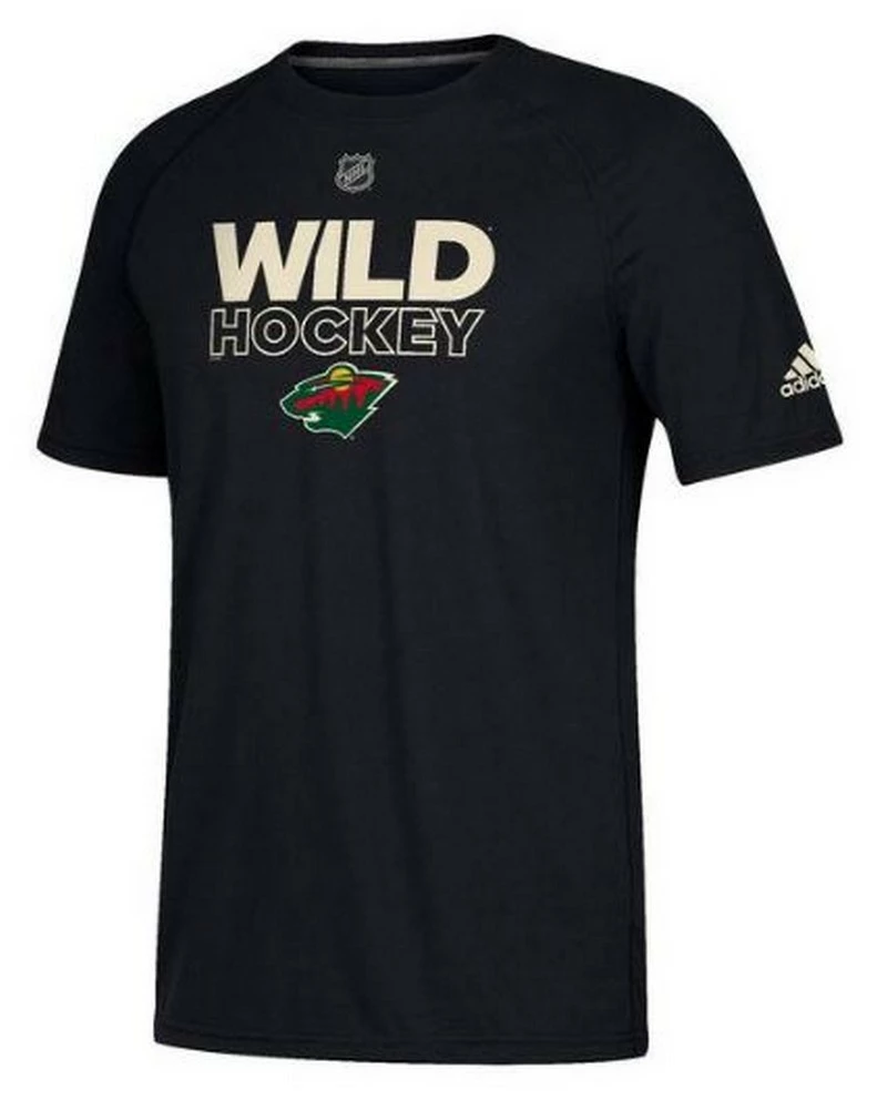Adidas Men's Minnesota Wild National Hockey League Tee Shirt NHL Authentic Ice 3 Adidas Men's Minnesota Wild National Hockey League Tee Shirt NHL Authentic Ice