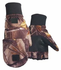 Northstar Unisex Waterproof Thinsulate Camo Flip Top Convertible Gloves. 500CA