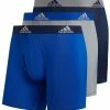 Adidas Men's Performance Boxer Brief Underwear (3-Pack) � Royal/Grey/Navy