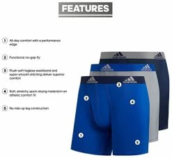 Adidas Men's Performance Boxer Brief Underwear (3-Pack) � Royal/Grey/Navy -Baseball Cap Sales Shop 5152361 3 95075.1667488359.1280.1280