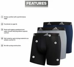 Adidas Men's Performance Boxer Brief Underwear (3-Pack) � Black/Grey/Navy -Baseball Cap Sales Shop 5152367 3 19897.1667488014.1280.1280