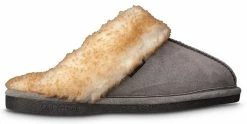 Old Friend Women's Buffy Slipper Shoe Clog Leather Upper Fleece Lined 4 Colors -Baseball Cap Sales Shop 548145 gray 1 98450.1678913254.1280.1280