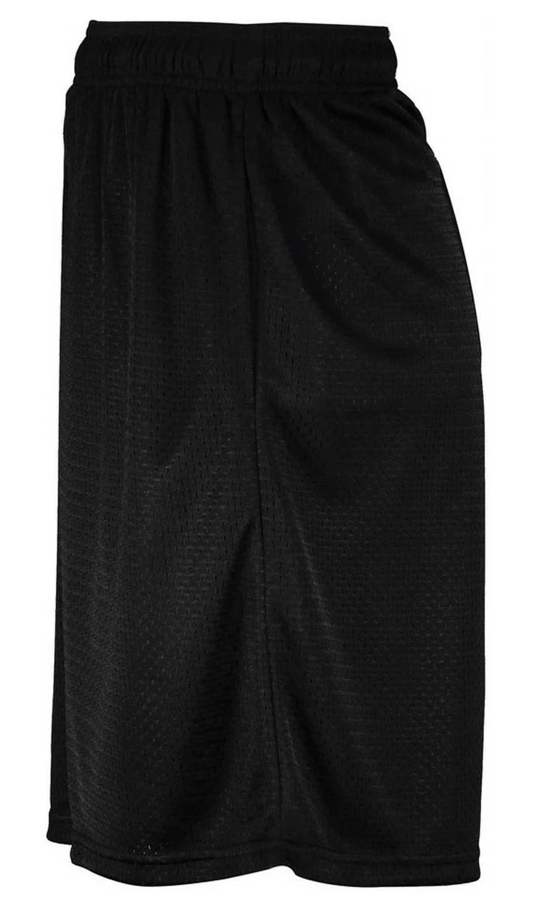 Russell Athletic Mesh Moisture-Wicking Elastic Shorts With Pockets - Black 4 Russell Athletic Mesh Moisture-Wicking Elastic Shorts With Pockets - Black - Image 2