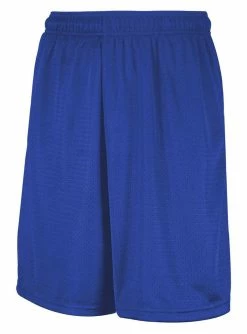 Russell Athletic Mesh Moisture-Wicking Elastic Shorts With Pockets - Royal Blue