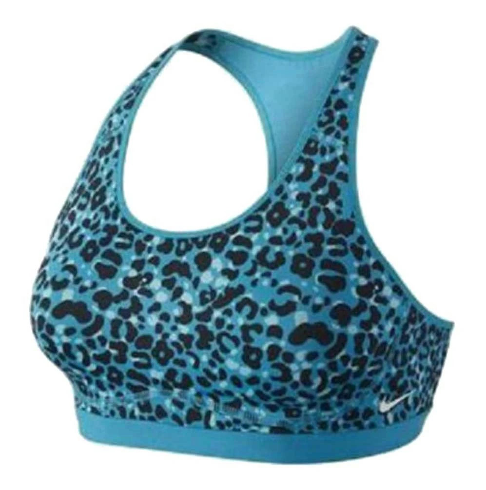 Nike Women's Pro Fierce Lotus Sports Bra Work-Out Fitness Exercise Blue Leopard 3 Nike Women's Pro Fierce Lotus Sports Bra Work-Out Fitness Exercise Blue Leopard