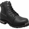 RideTecs Men's 6" Reflective Biker Lace Boot Reflective Trim Leather Black 9797 -Baseball Cap Sales Shop 9797 1 12030.1667488452.1280.1280
