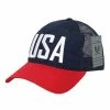Rapid Dominance Ripstop Men's Embroidered USA Trucker Cap Hat A13-USA (Navy/Red) -Baseball Cap Sales Shop a13 usa nvyredb 1 00411.1667488136.1280.1280