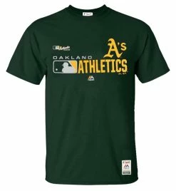 Majestic Mens MLB Oakland Athletics Distinction Tee T-Shirt S/S Baseball CA