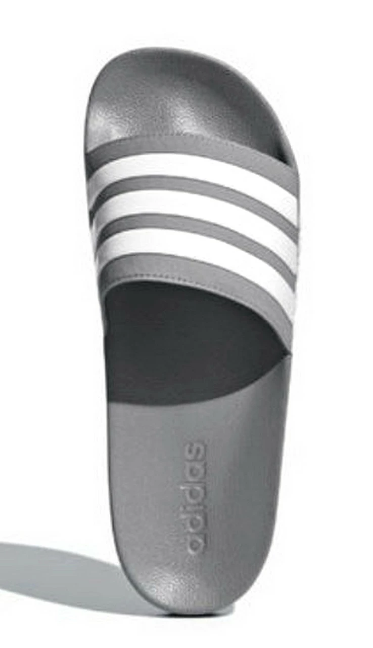 Adidas Mens Adilette Shower Locker Slide Shoe Water Sandal Gray/White GY1891 5 Adidas Mens Adilette Shower Locker Slide Shoe Water Sandal Gray/White GY1891 - Image 3