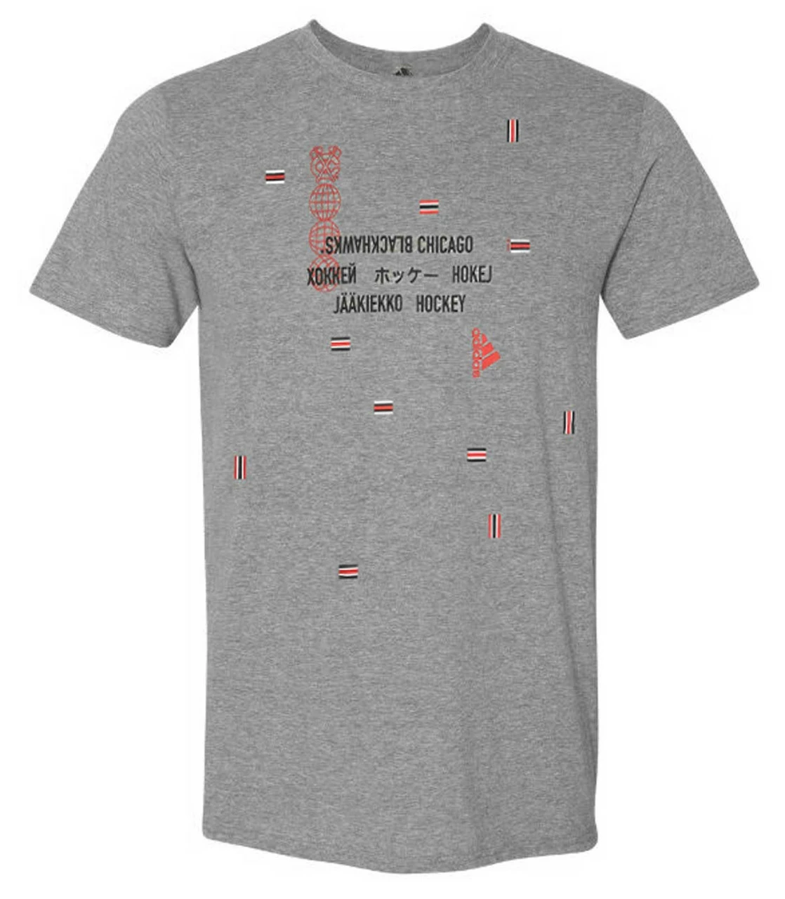 Adidas Men's NHL Chicago Blackhawks Hockey (4 Pack) Crew Cotton Tees T-Shirt (M) 5 Adidas Men's NHL Chicago Blackhawks Hockey (4 Pack) Crew Cotton Tees T-Shirt (M) - Image 3