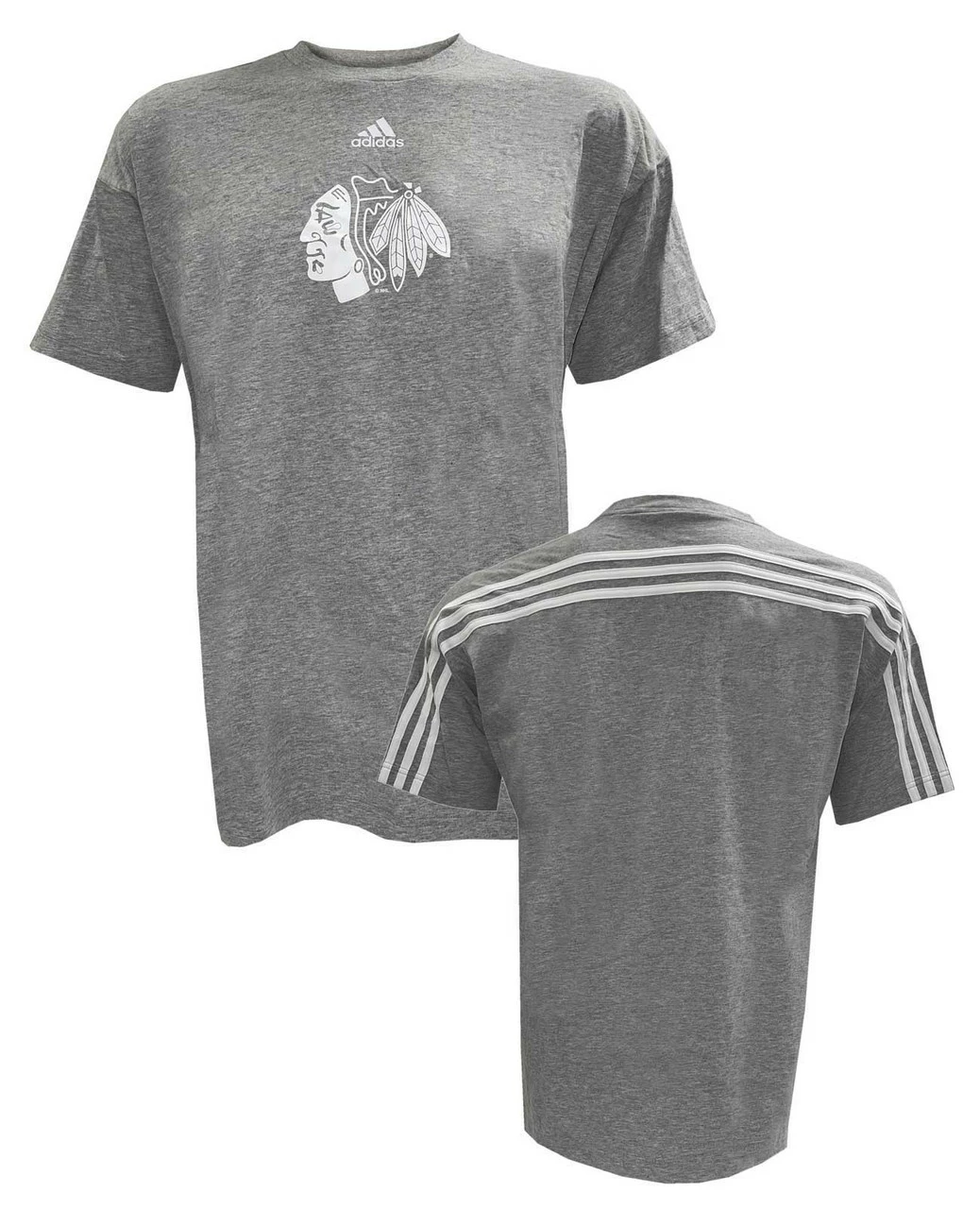 Adidas Men's NHL Chicago Blackhawks Hockey (4 Pack) Crew Cotton Tees T-Shirt (M) 6 Adidas Men's NHL Chicago Blackhawks Hockey (4 Pack) Crew Cotton Tees T-Shirt (M) - Image 4