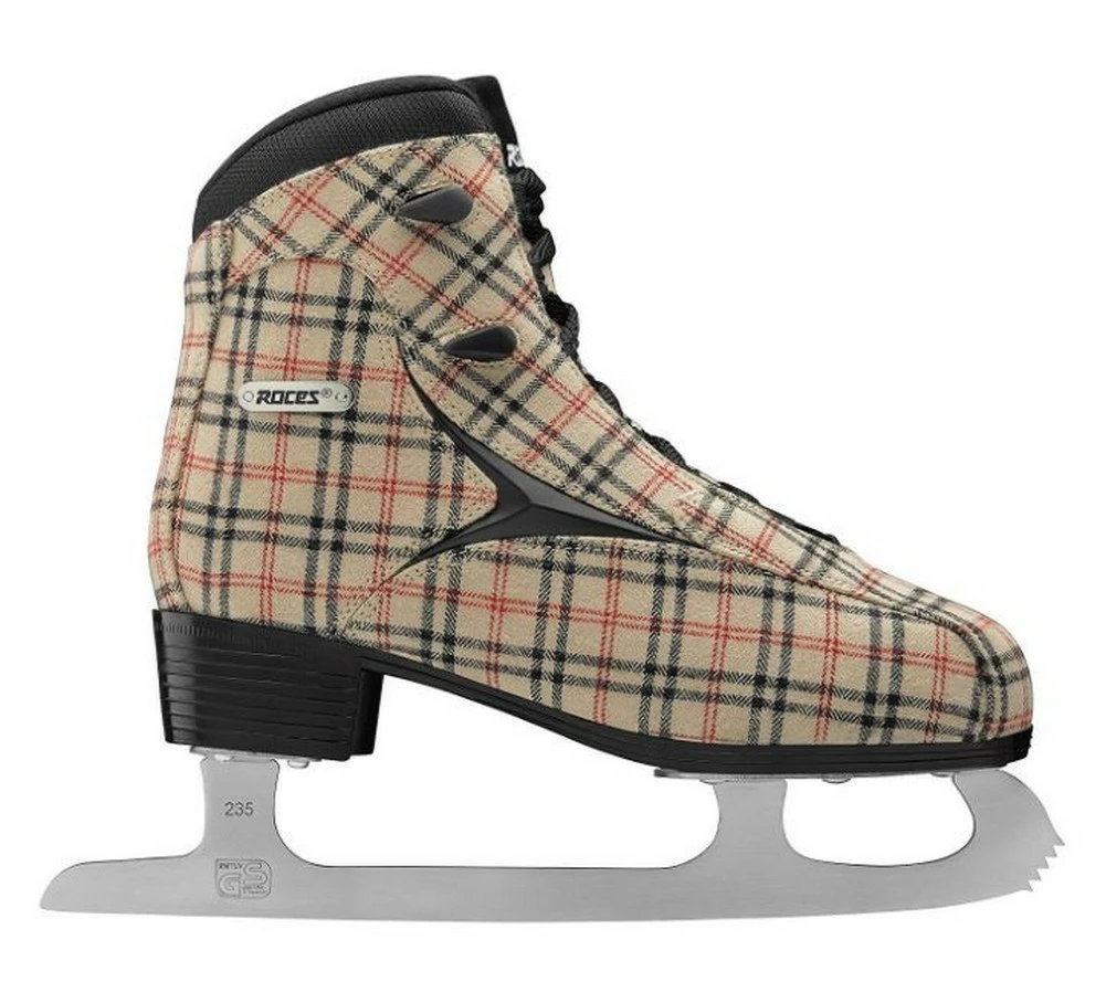 Roces Women's Brits Figure Ice Skate Superior Italian Sand Plaid 450557 00010 4 Roces Women's Brits Figure Ice Skate Superior Italian Sand Plaid 450557 00010 - Image 2