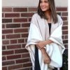 Panache Accessories Stripe Knit Cape Wrap Pashmina Shawl Top Stitch Tan/White -Baseball Cap Sales Shop cape6 1 48260.1667488798.1280.1280