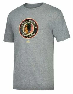 Adidas Men's Chicago Blackhawks NHL Hockey League Tee Shirt Heritage IL CBHJD9M
