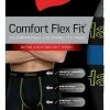 Hanes Mens Comfort Flex Fit Boxer Briefs Sport Mesh Underwear (3 Pk) Black/Gray