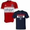 Adidas Men's MLS Chicago Fire (2 Pack) Soccer Jersey & S/S Tee T-Shirt (M) -Baseball Cap Sales Shop chicagofire3 1 67919.1667489861.1280.1280