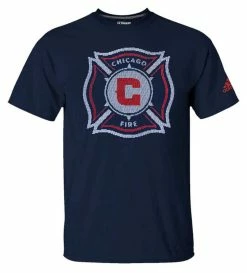 Adidas Men's MLS Chicago Fire (2 Pack) Soccer L/S ¼ Zip & S/S Tee T-Shirt (L) -Baseball Cap Sales Shop chicagofire6 3 30511.1667489860.1280.1280