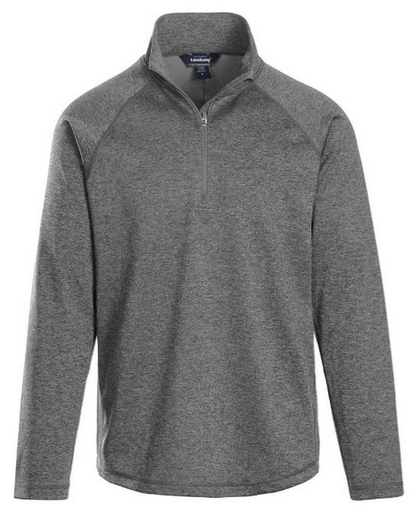 Landway Men's Alpha Heathered 1/4-Zip Pullover Shirt Athletic Color Option CL-39 7 Landway Men's Alpha Heathered 1/4-Zip Pullover Shirt Athletic Color Option CL-39 - Image 5