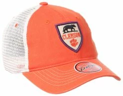 Zephyr Clemson University Guild Unstructured Adjustable Washed Trucker Style Cap -Baseball Cap Sales Shop clmgid0010 3 40601.1667489059.1280.1280