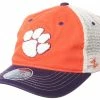 Zephyr Clemson University Stowe �Paw� Logo Unstructured Adjustable Trucker Cap -Baseball Cap Sales Shop clmsow0010 1 09415.1667489057.1280.1280