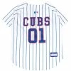 Pets First MLB Chicago Cubs Screen Printed Baseball Dog Jersey - White/Blue -Baseball Cap Sales Shop cub 4006 1 05231.1667488027.1280.1280
