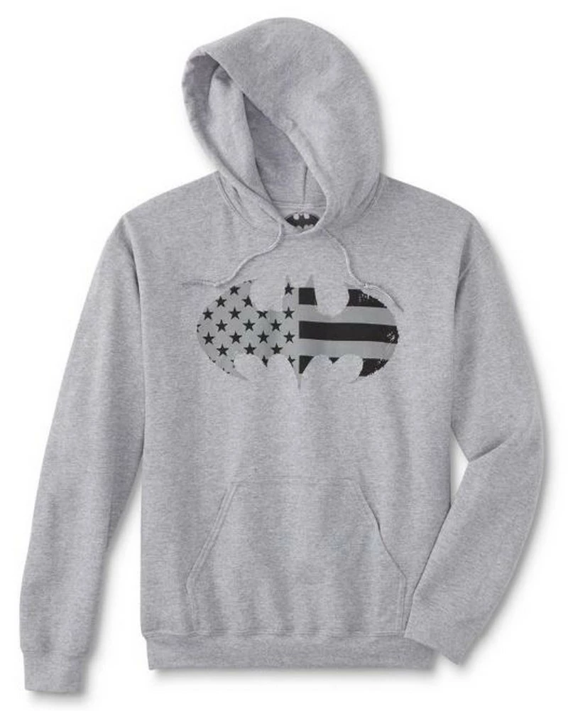 Batman Men's Hoodie Sweatshirt Super Hero DC Comics Star Stripes DCBATMANHOODIE 3 Batman Men's Hoodie Sweatshirt Super Hero DC Comics Star Stripes DCBATMANHOODIE