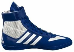 Adidas Men's Combat Speed .5 Wrestling Mat Shoe Ankle Strap Royal/White