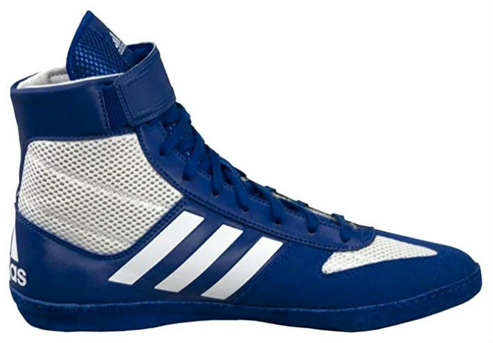 Adidas Men's Combat Speed .5 Wrestling Mat Shoe Ankle Strap Royal/White 3 Adidas Men's Combat Speed .5 Wrestling Mat Shoe Ankle Strap Royal/White
